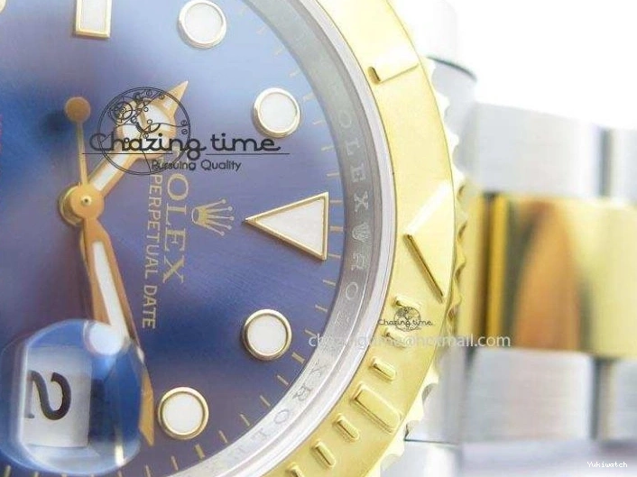 Yacht-Master Edition 116622 SS Bracelet YG Blue Best Dial JF A2836 On 0115